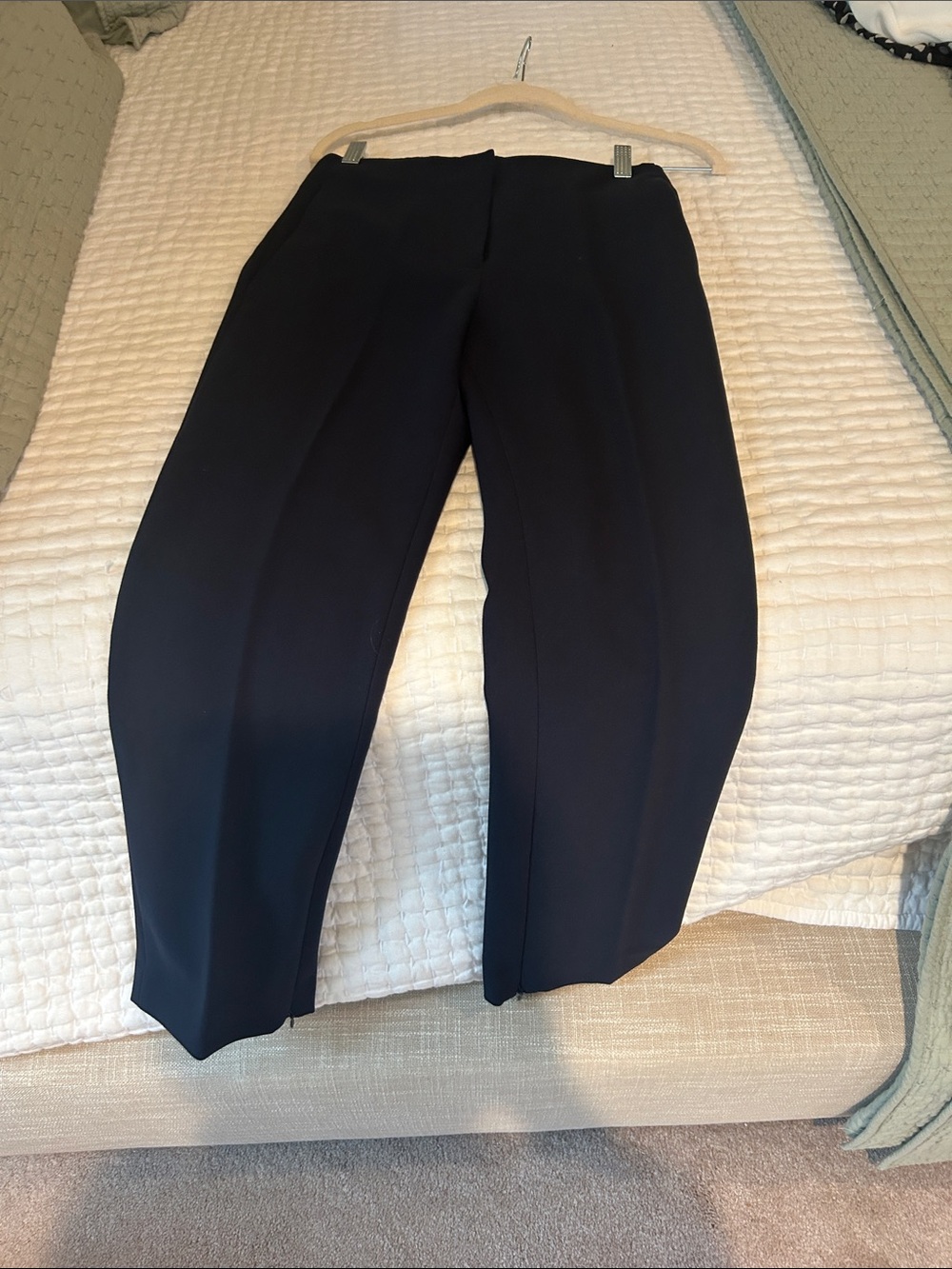 Club Monaco Navy Cropped Ankle Pants